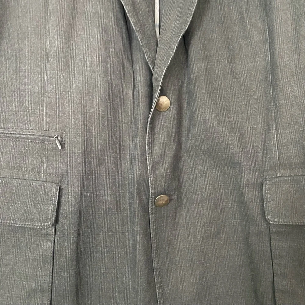 Kroon Gray 2 Button Sport Coat Blazer Jacket Mens Size 45R